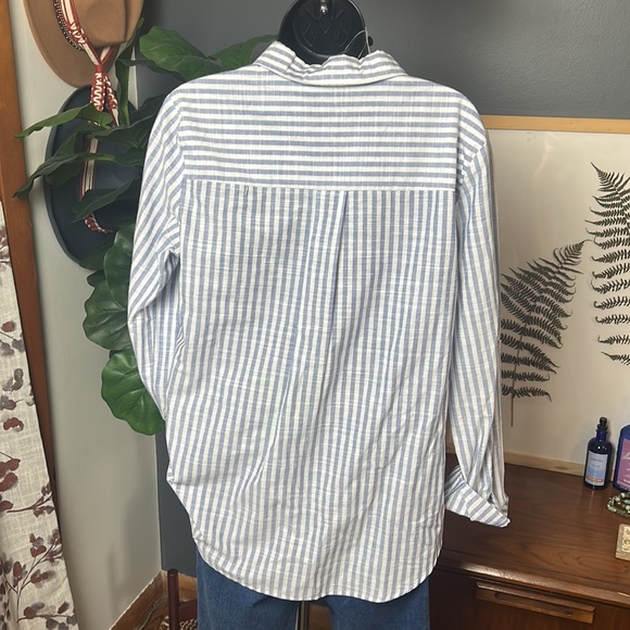 Jade by Melody Tam Blue Pin Striped Top - Picture 4 of 4